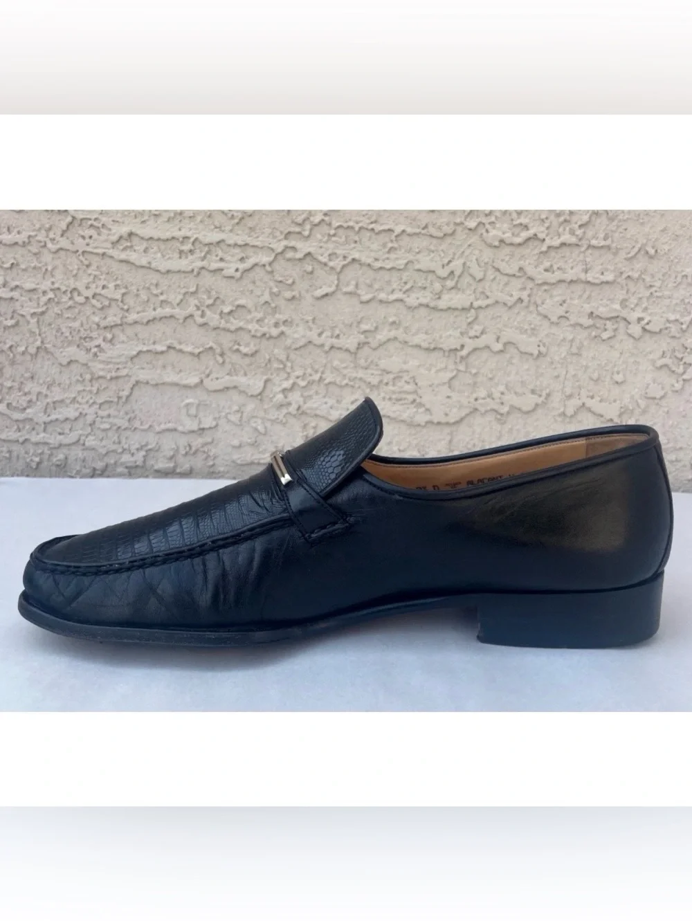 Bally of Switzerland Alligator Mens 9.5 D Moc Penny Slip On Loafers Shoes VTG
